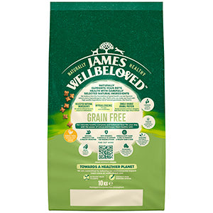 James Wellbeloved Grain Free Adult Dry Dog Food Turkey & Vegetables 10kg