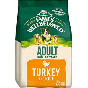 James Wellbeloved Adult Turkey and Rice 7.5 kg Bag