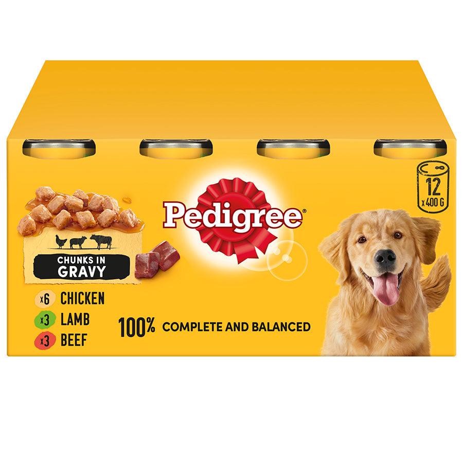 Pedigree Wet Adult Dog Food Mixed In Gravy