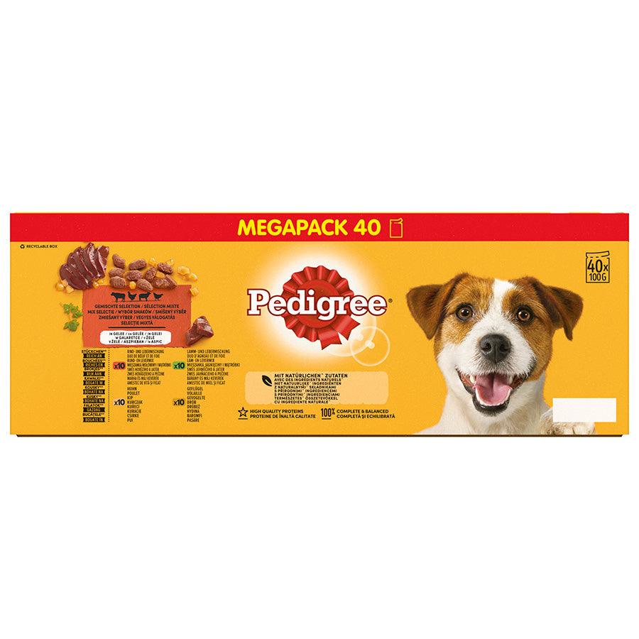 Pedigree Wet Adult Dog Food Mixed In Jelly (40x100g)