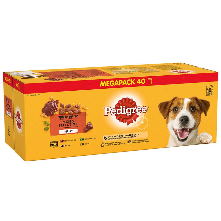 Pedigree Wet Adult Dog Food Mixed In Jelly (40x100g)